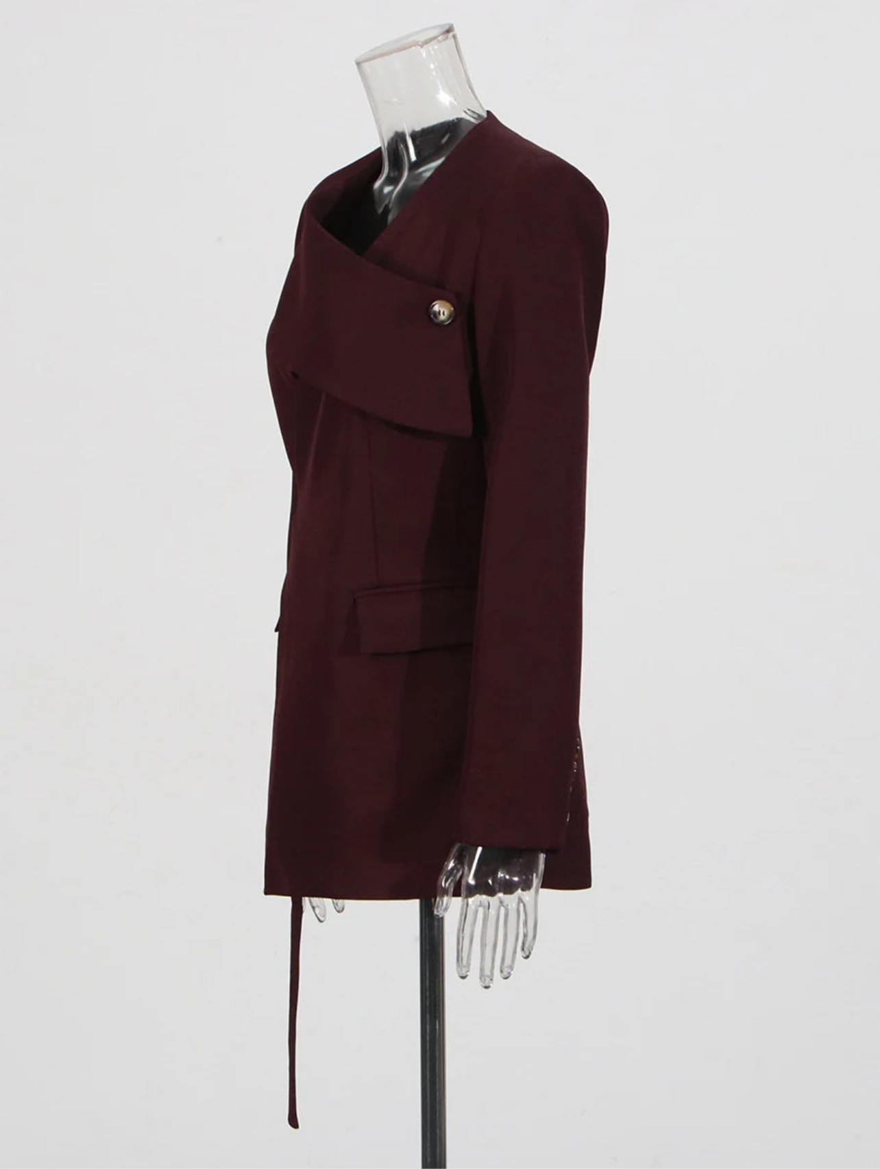 V Neck Long Sleeve Slimming Blazer