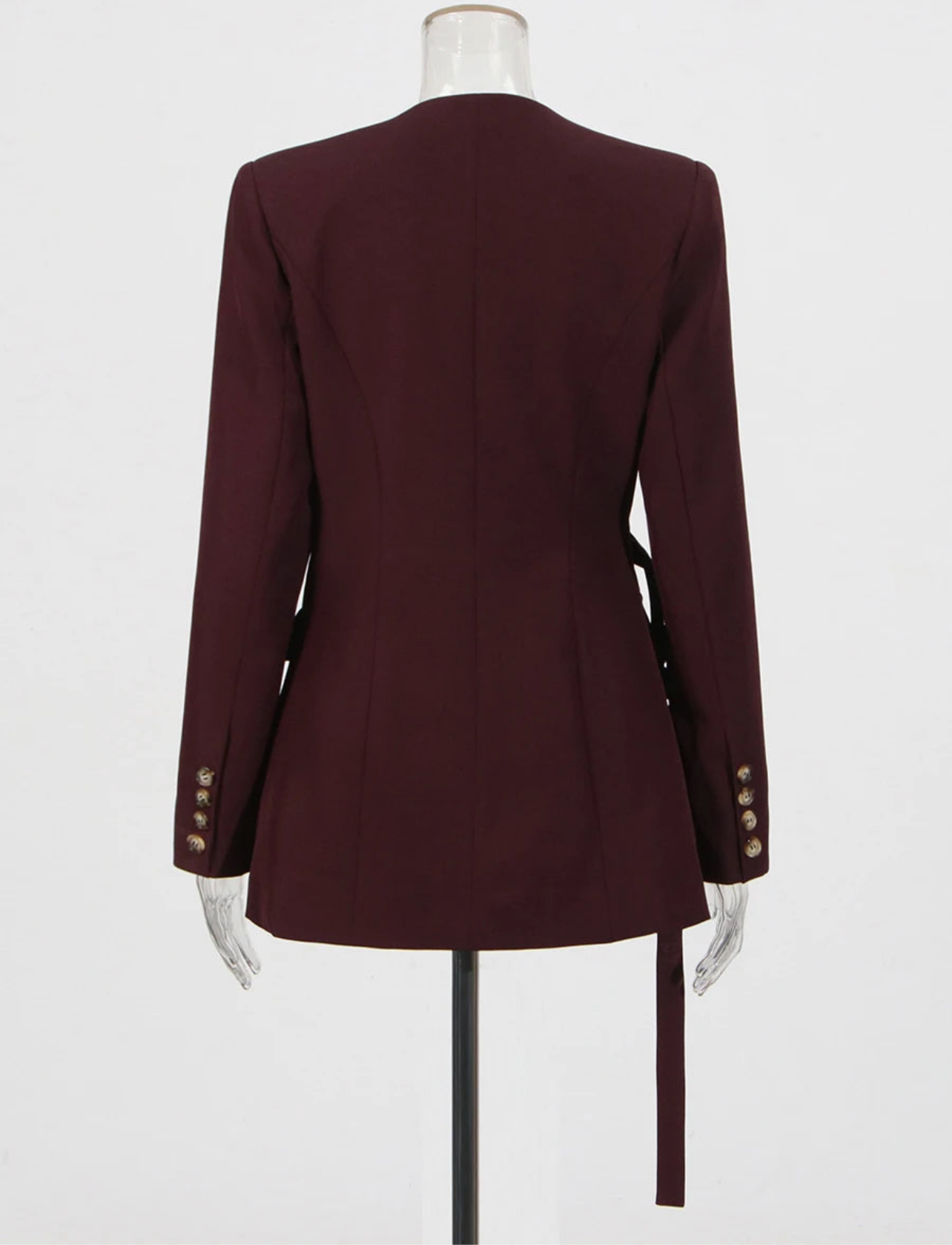 V Neck Long Sleeve Slimming Blazer