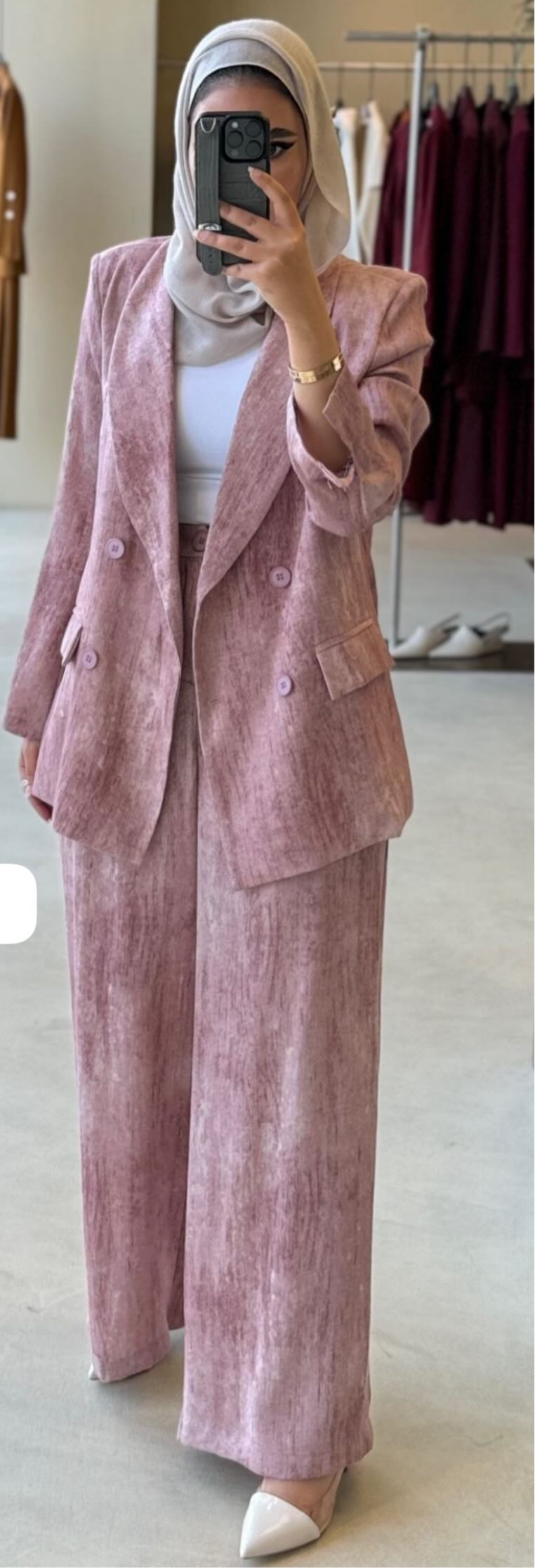 Linen Fashion Suit Two piece
