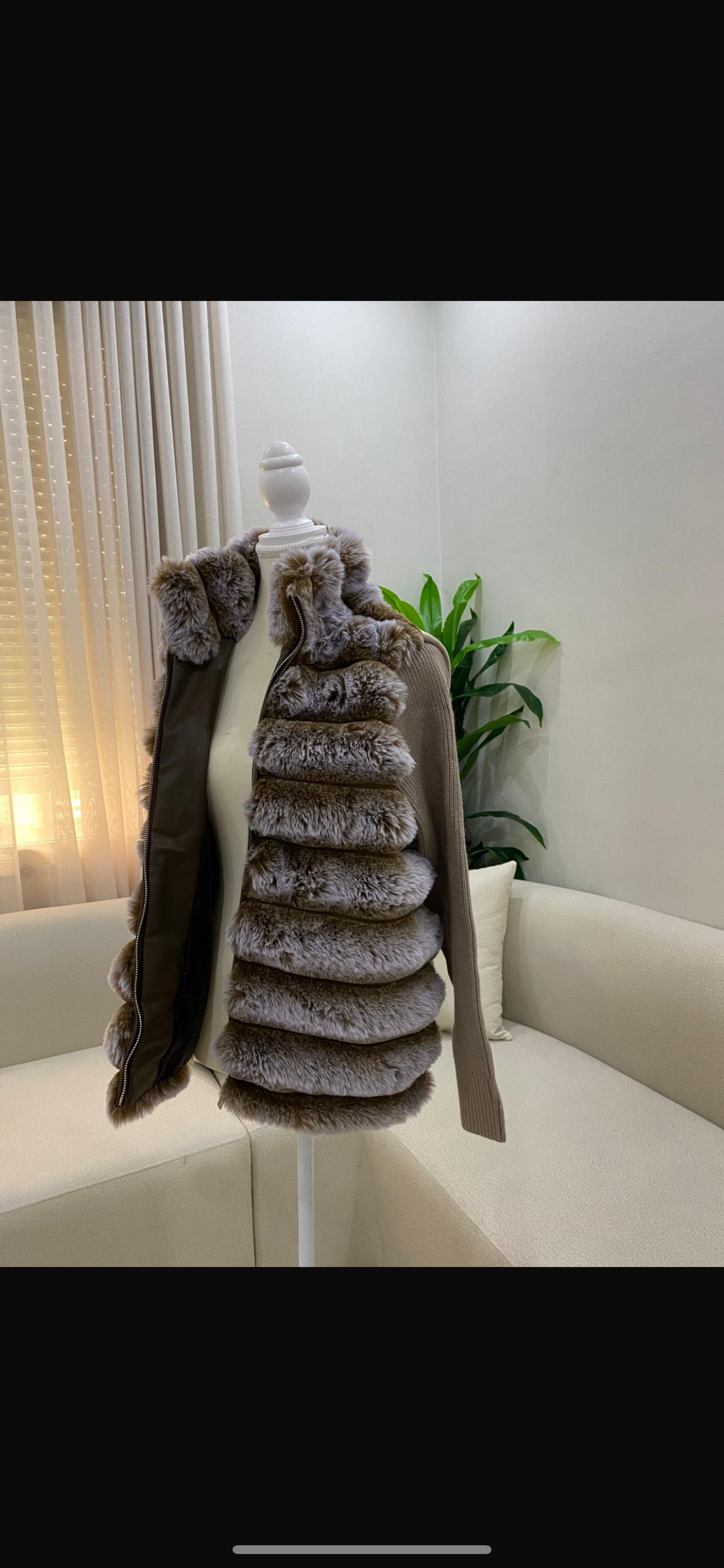 Faux Fur Plush Short Coat