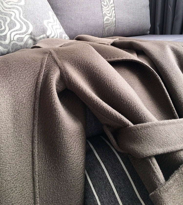 Casual Big Coat Lapel Long Seelve
