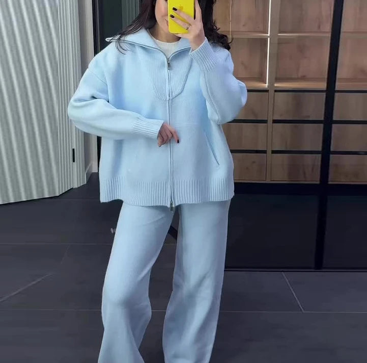 Two Piece Sets Outfit Cardigan and Pants