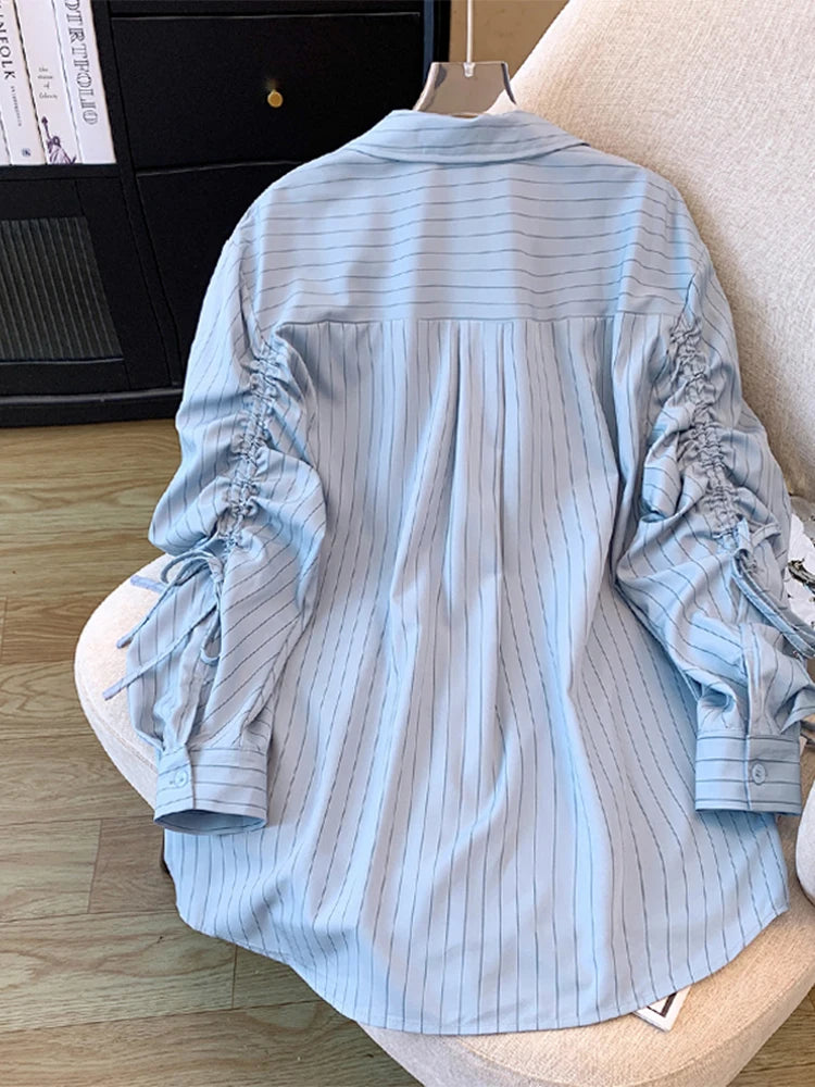 Blue Striped Shirts and Blouses Vintage
