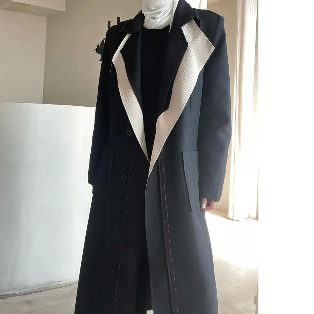 Casual Contrast Color Splicing