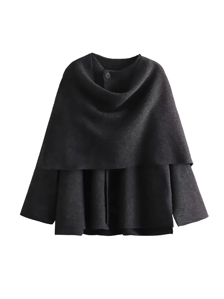 Scarf Coat Long Sleeve Streetwear Causal Coats