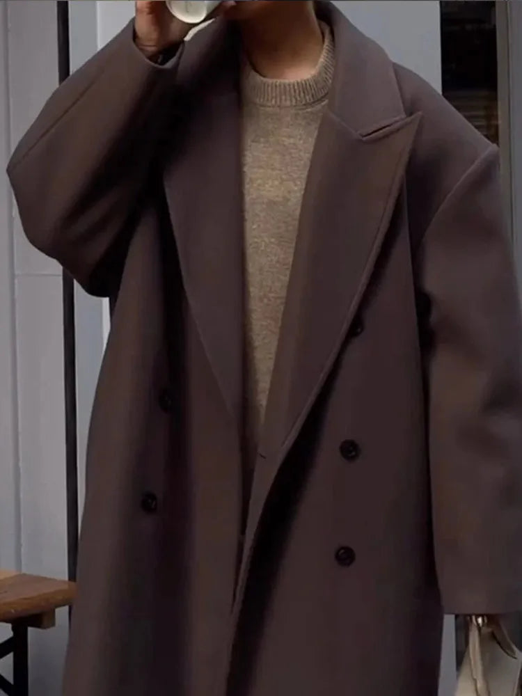 Long Coats Vintage Brown