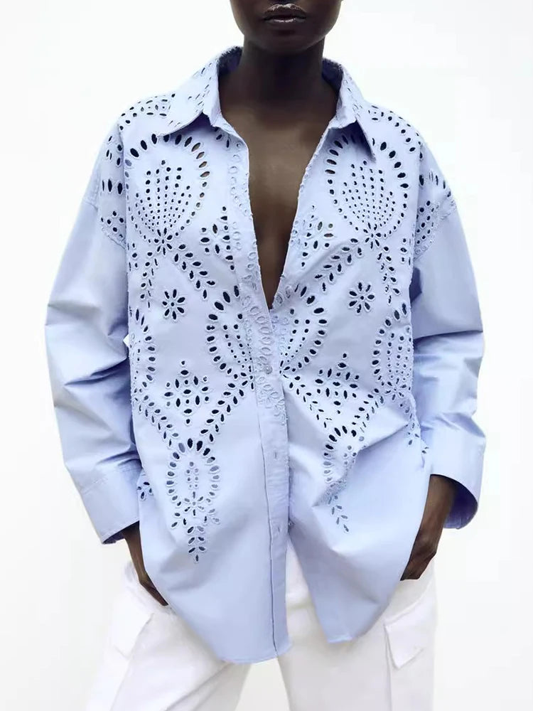 Embroidered Casual Shirt - Long Sleeve