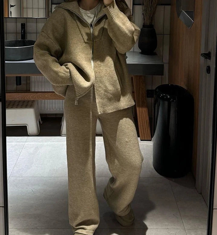 Two Piece Sets Outfit Cardigan and Pants