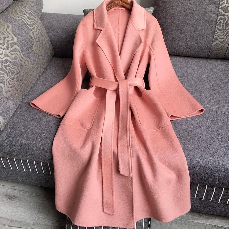 Casual Big Coat Lapel Long Seelve