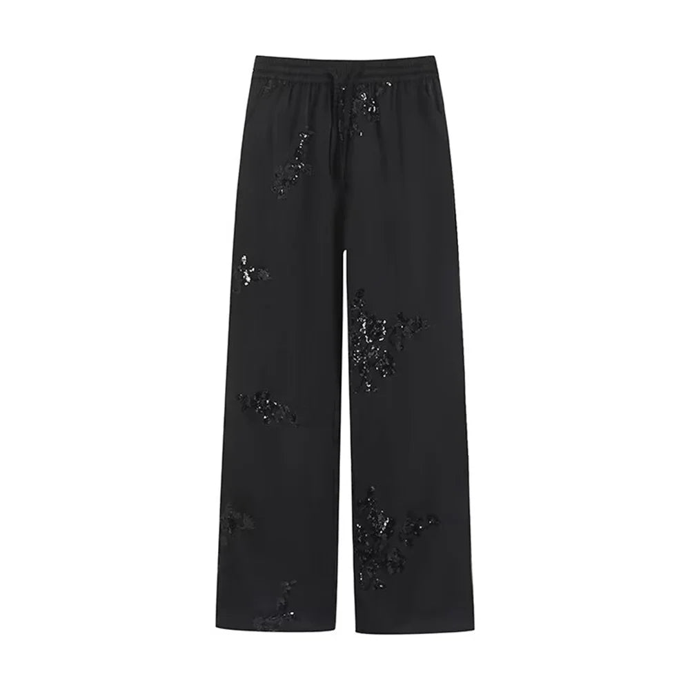 Long sleeved Shirt High Waist Long Pants Casual Set