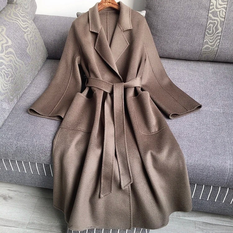 Casual Big Coat Lapel Long Seelve