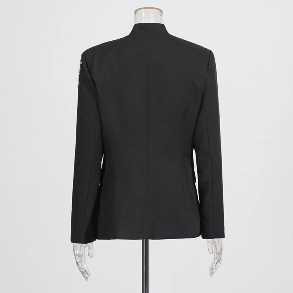 Blazer Long Sleeves Patchwork