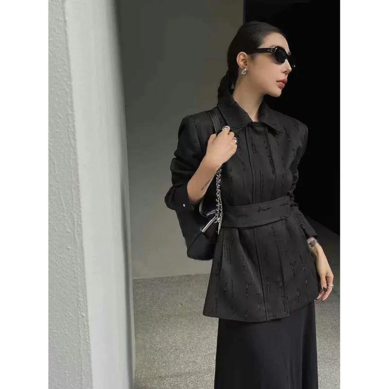 Feminine Minimalist Suit Jacket