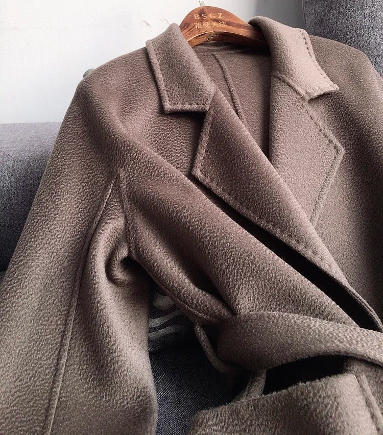 Casual Big Coat Lapel Long Seelve