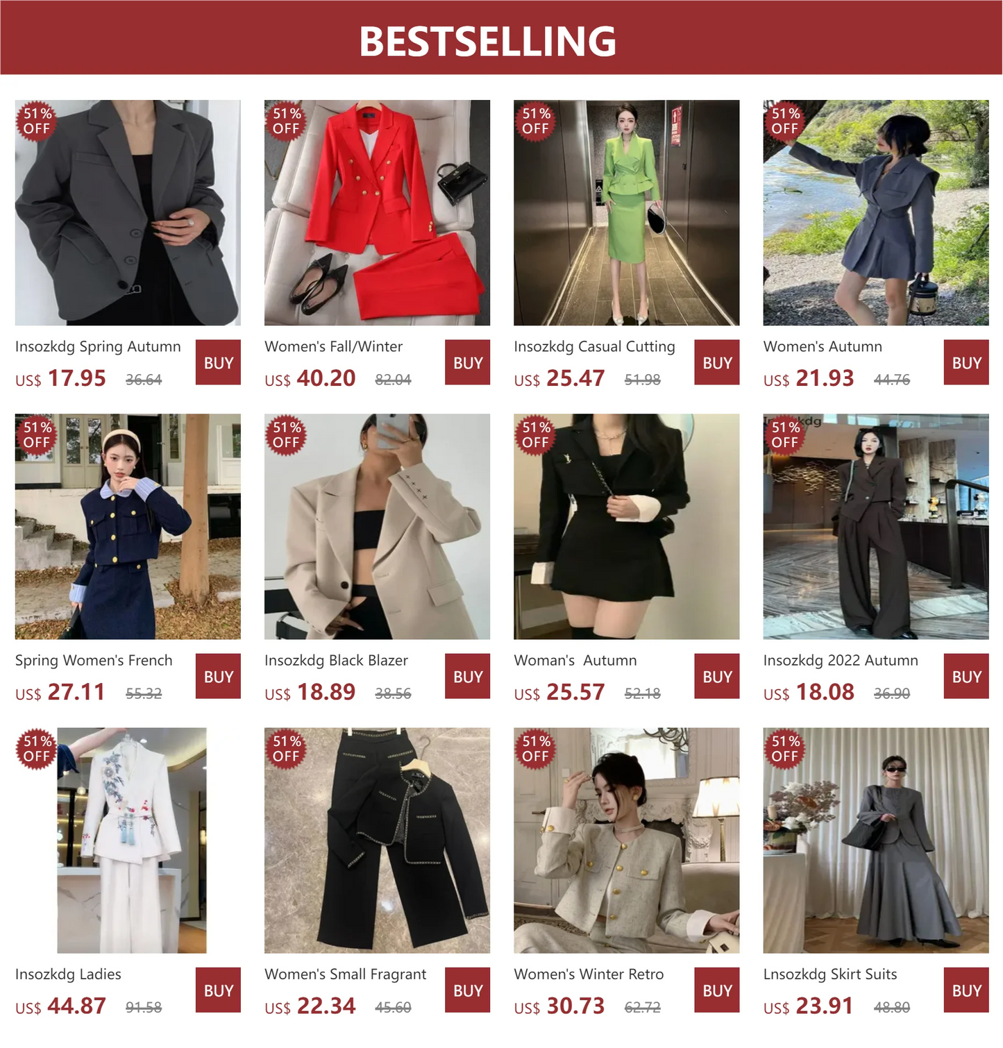 Korean Style Blazer Coats