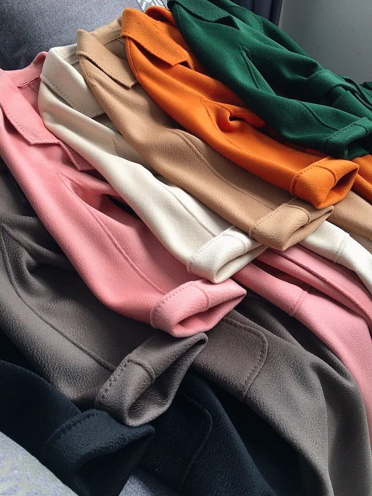 Casual Big Coat Lapel Long Seelve