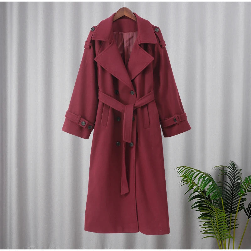 Coat Casual Long Sleeves Winter