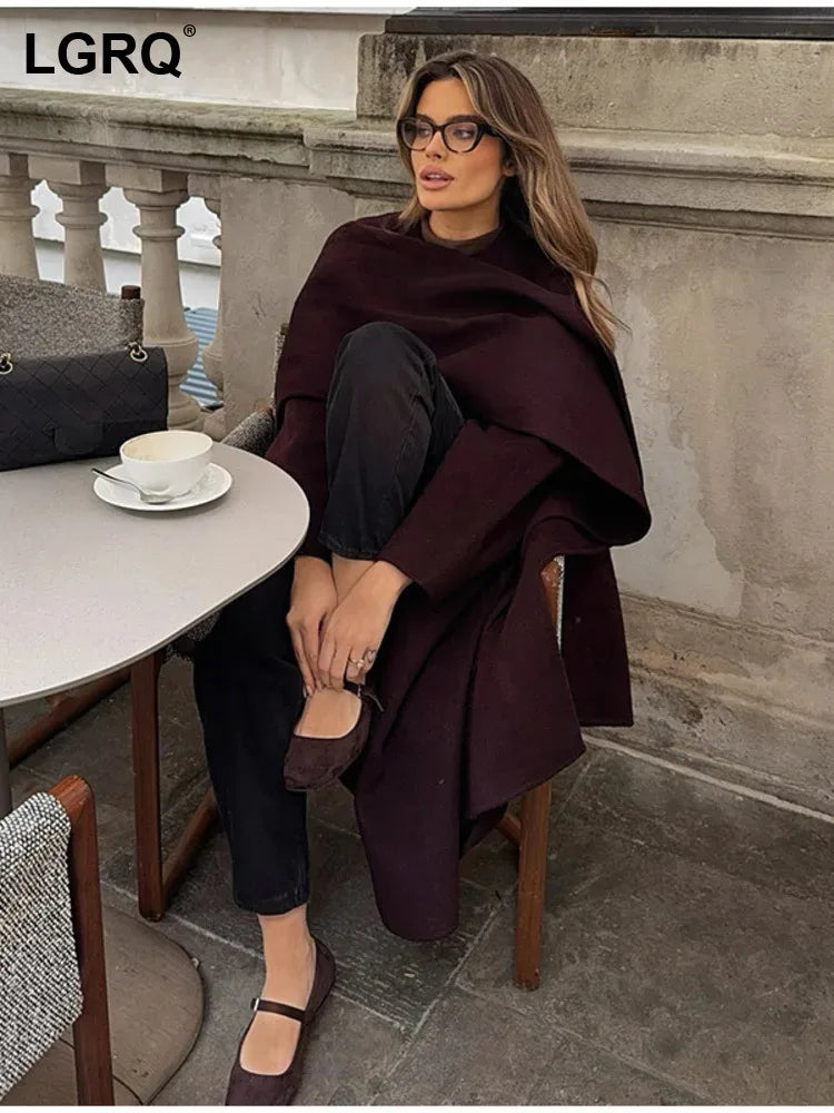 clothes scarf wine full sleeves