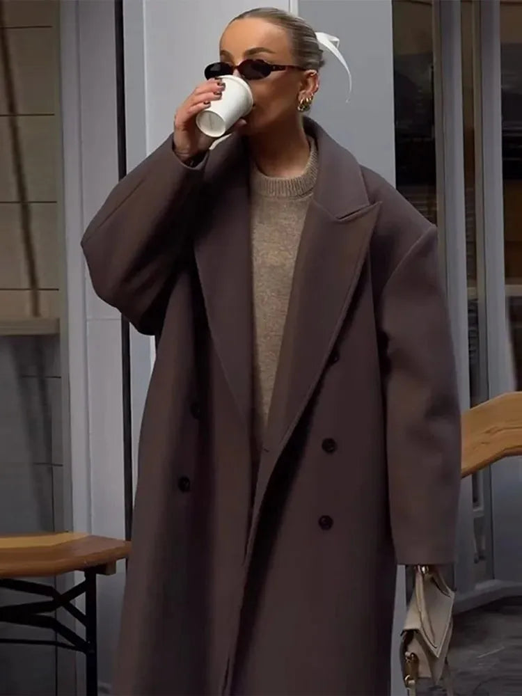 Long Coats Vintage Brown