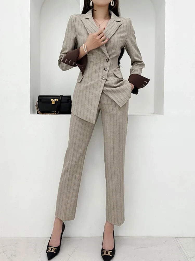 Blazer pant sets 2 piece