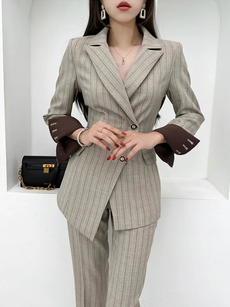 Blazer pant sets 2 piece