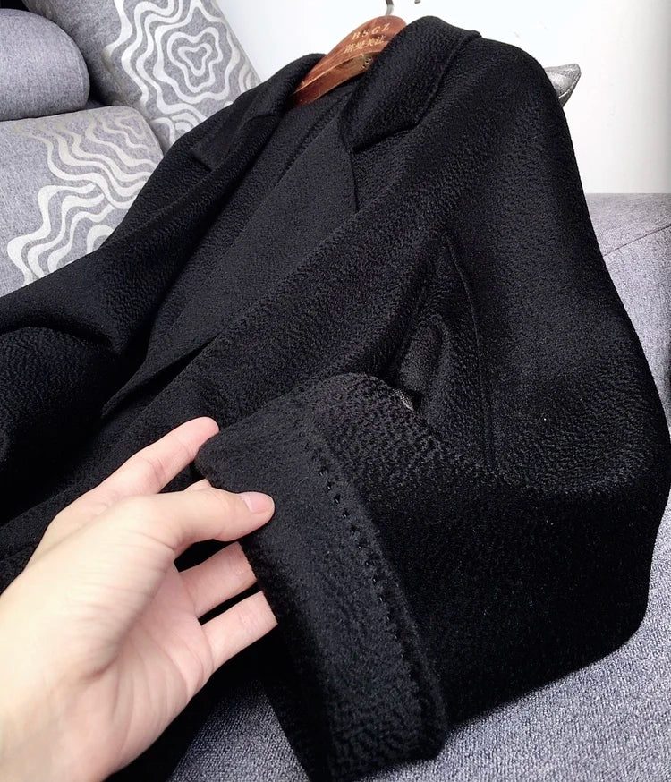 Casual Big Coat Lapel Long Seelve