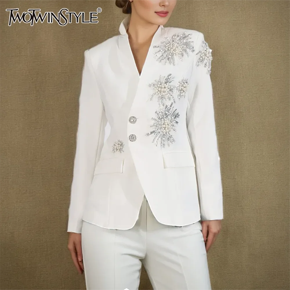 Blazer Long Sleeves Patchwork