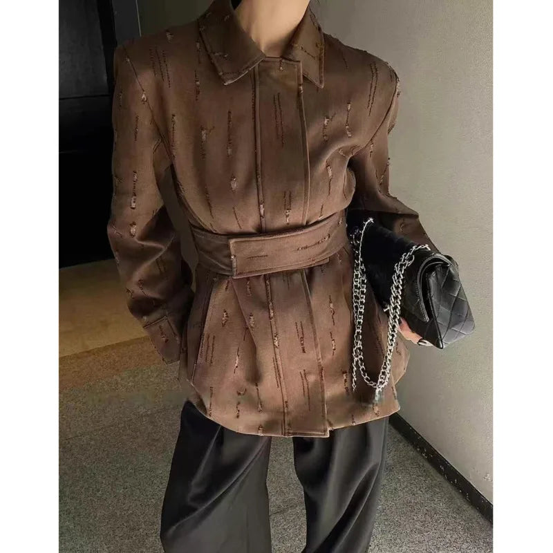 Feminine Minimalist Suit Jacket