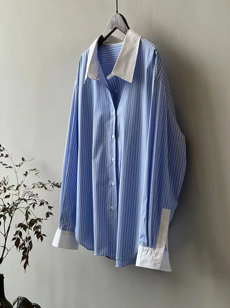 Striped Patchwork Shirt
