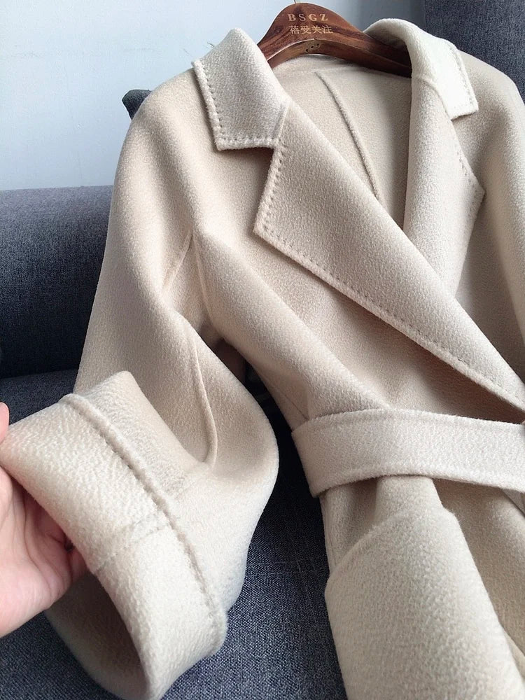 Casual Big Coat Lapel Long Seelve
