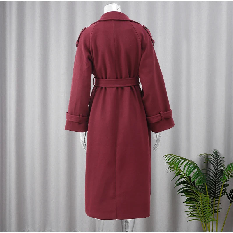 Coat Casual Long Sleeves Winter