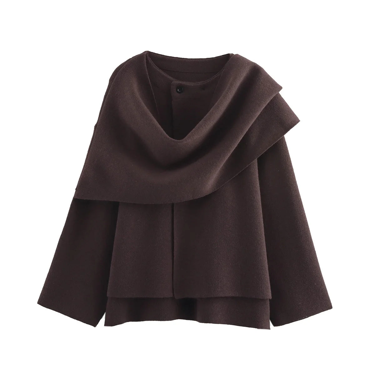 Scarf Coat Long Sleeve Streetwear Causal Coats