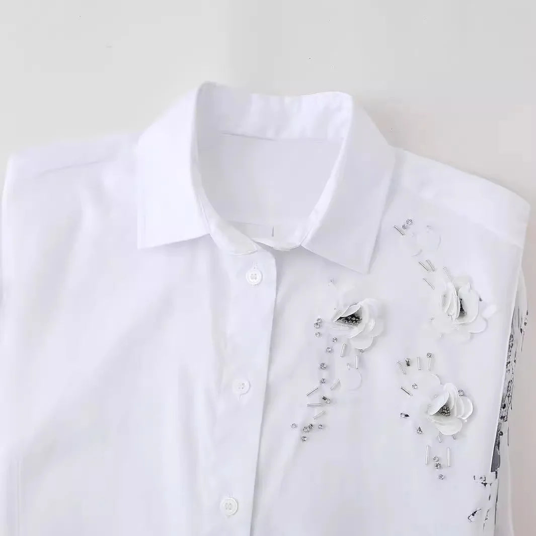 Polo Collar Long Sleeve Shirt
