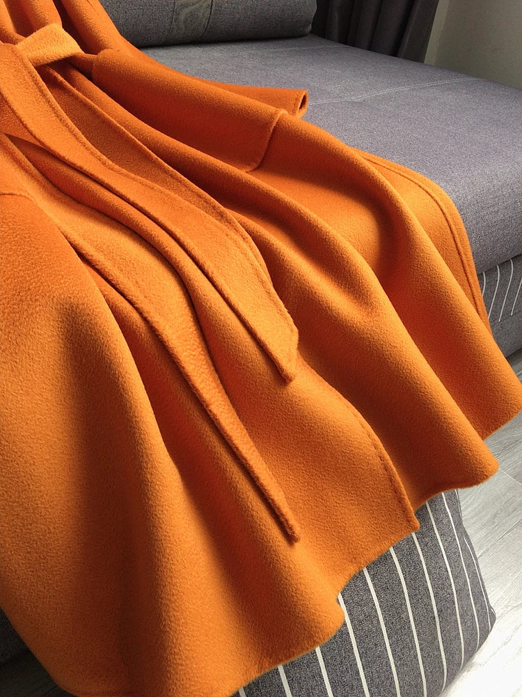 Casual Big Coat Lapel Long Seelve