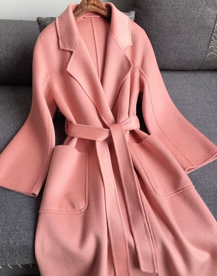 Casual Big Coat Lapel Long Seelve