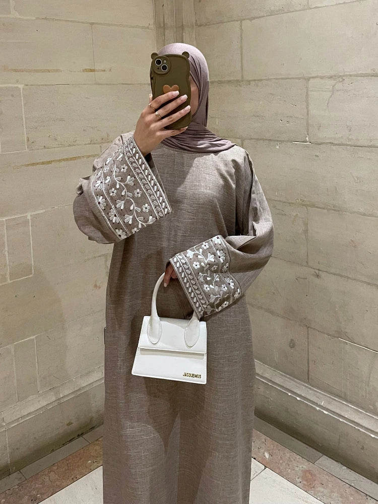 Cotton Linen Abaya
