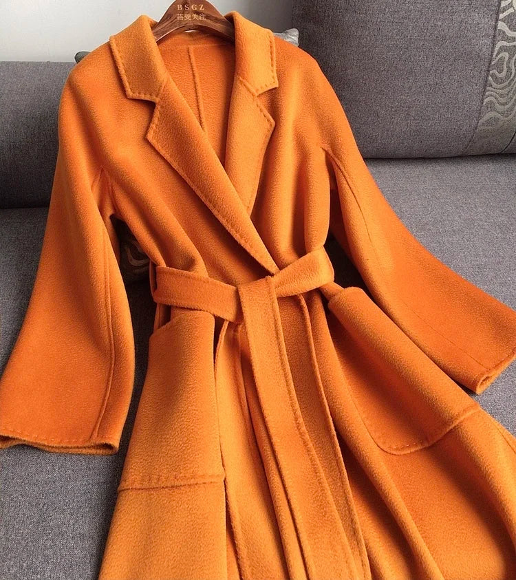 Casual Big Coat Lapel Long Seelve