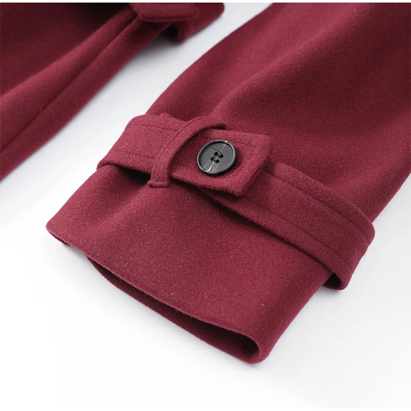 Coat Casual Long Sleeves Winter