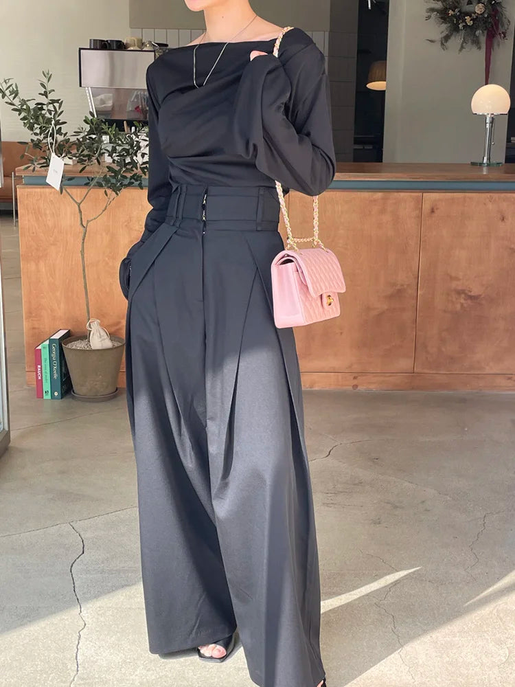 Loose Pleated Trousers