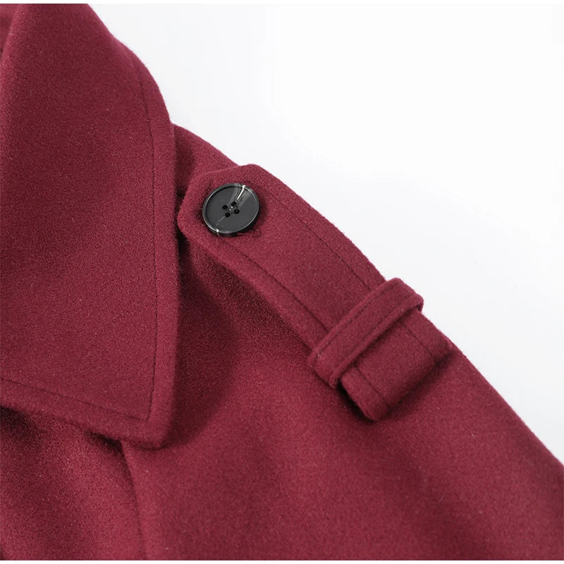 Coat Casual Long Sleeves Winter