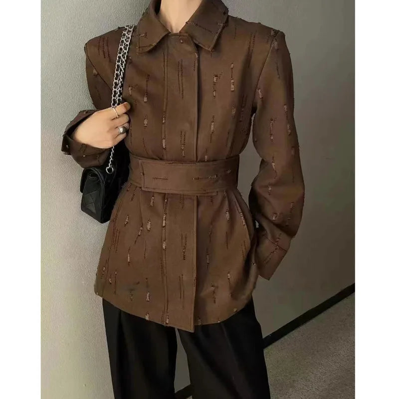 Feminine Minimalist Suit Jacket