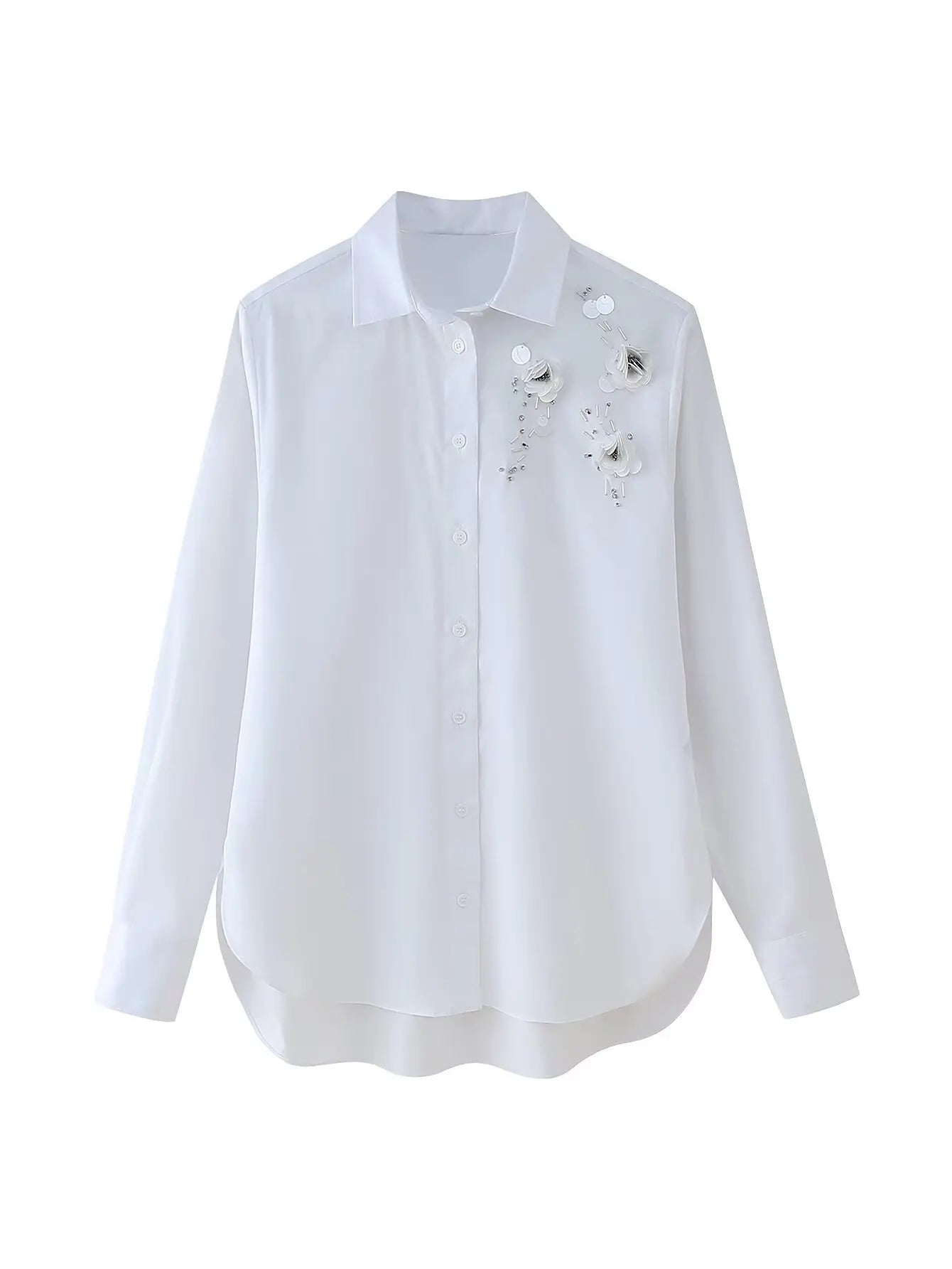 Polo Collar Long Sleeve Shirt