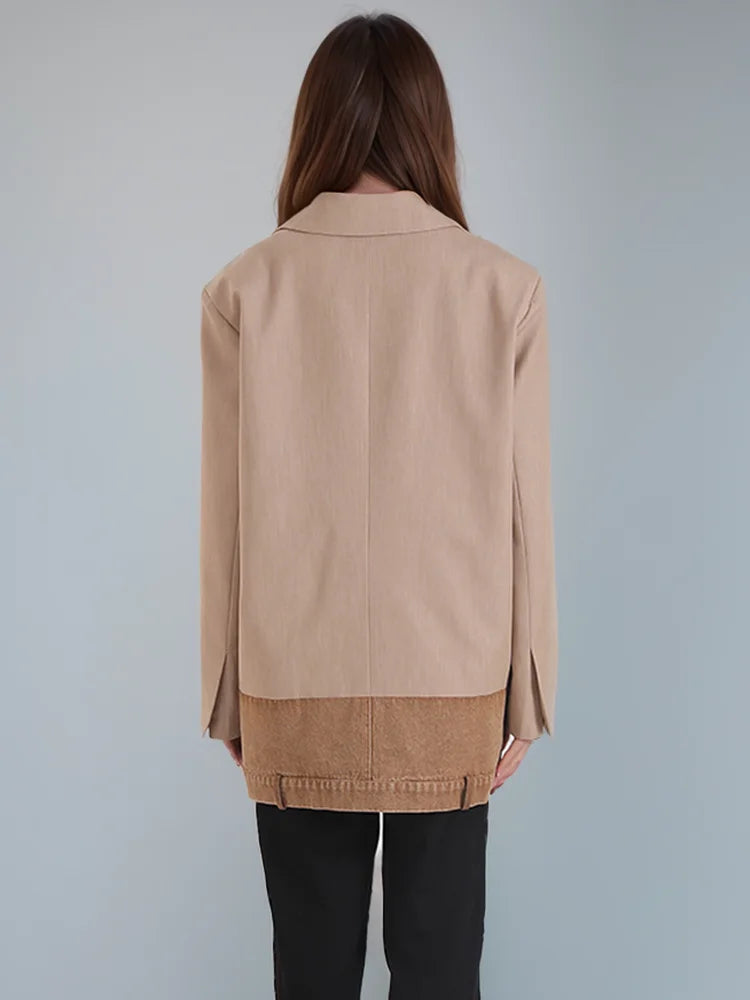 Denim Notched Blazer