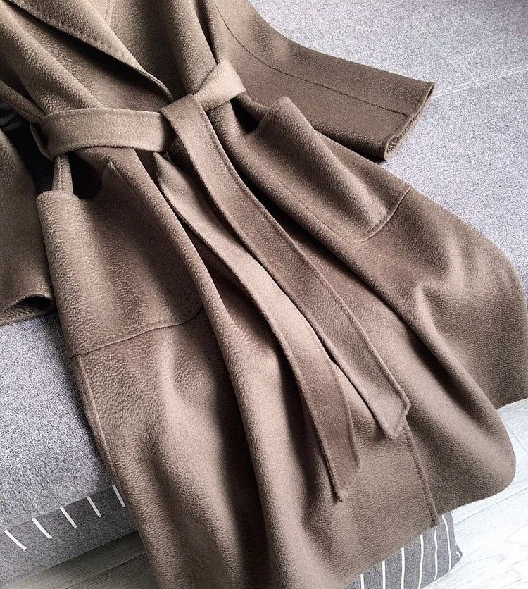 Casual Big Coat Lapel Long Seelve