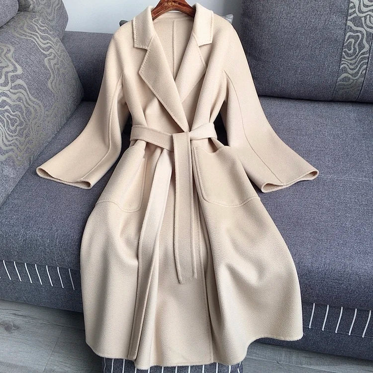 Casual Big Coat Lapel Long Seelve