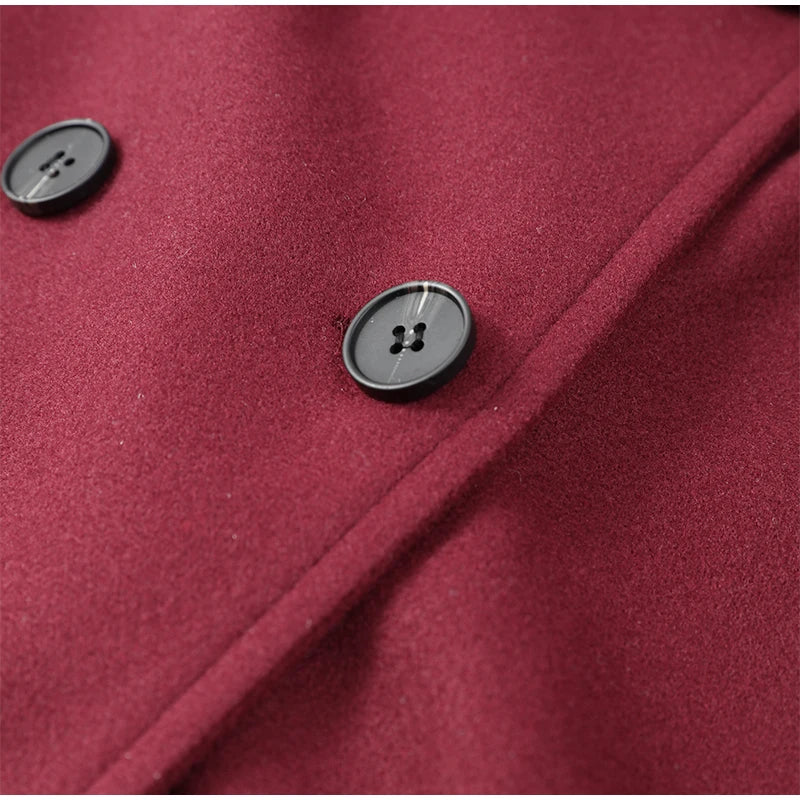 Coat Casual Long Sleeves Winter