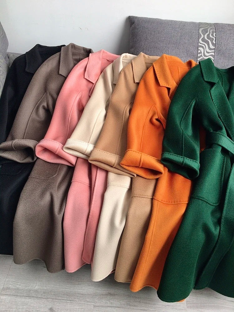 Casual Big Coat Lapel Long Seelve
