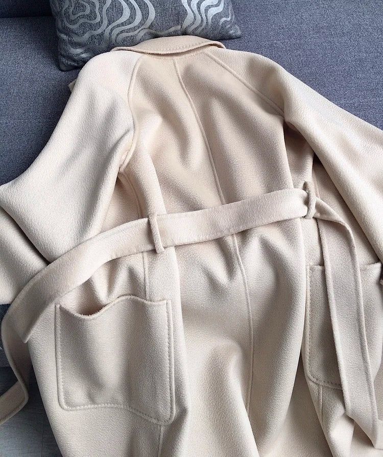 Casual Big Coat Lapel Long Seelve