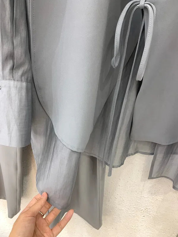 Summer Suit Wide Leg Pants Two Piece