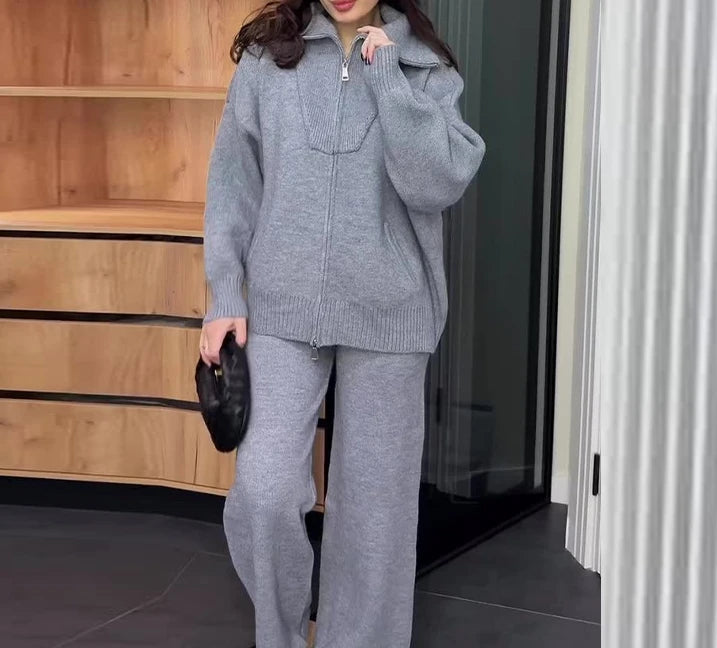 Two Piece Sets Outfit Cardigan and Pants